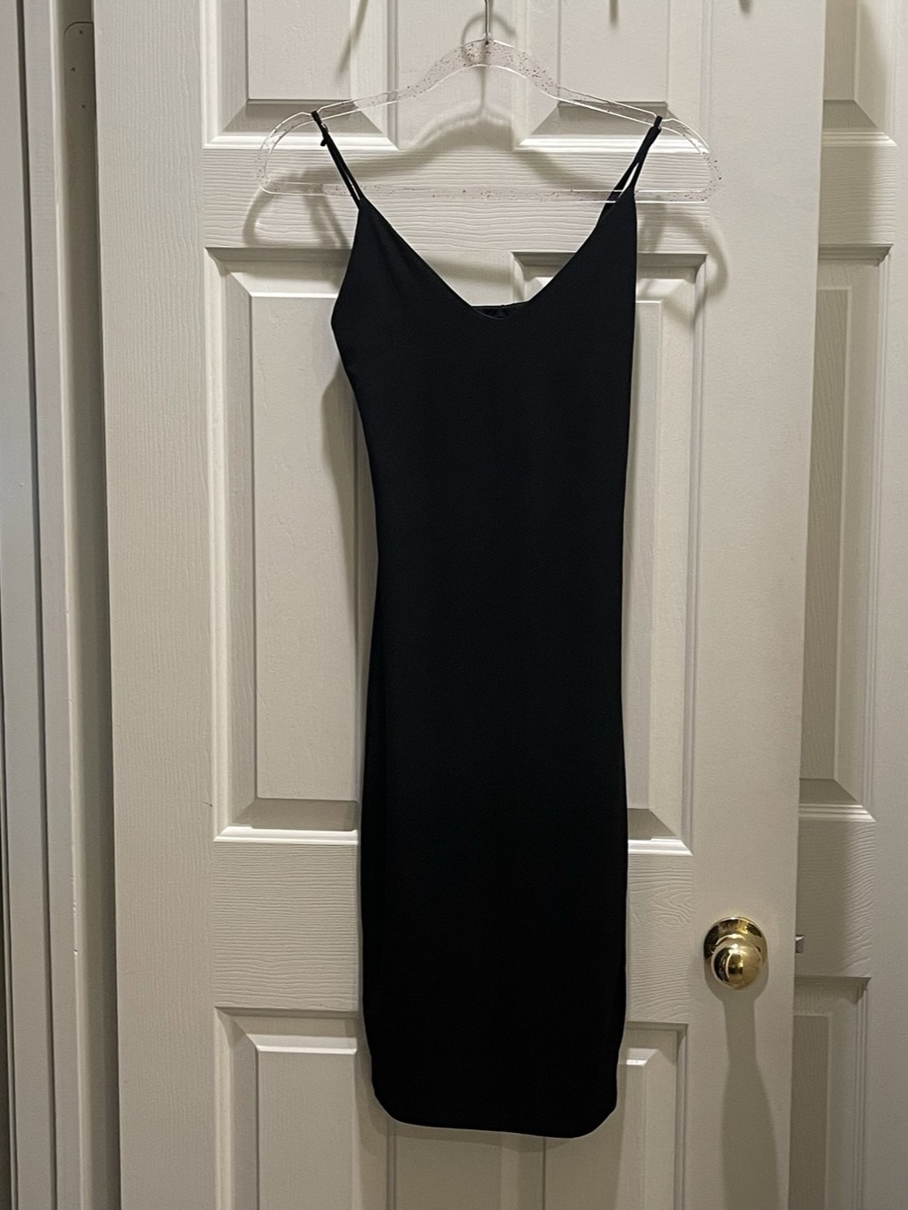 MIND CODE Black Slip Dress Size Small